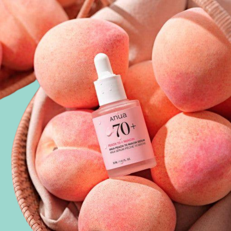 Peach 70% Niacinamide Serum by ANUA 30ml  — Brighten. Smooth. FOREVA.
