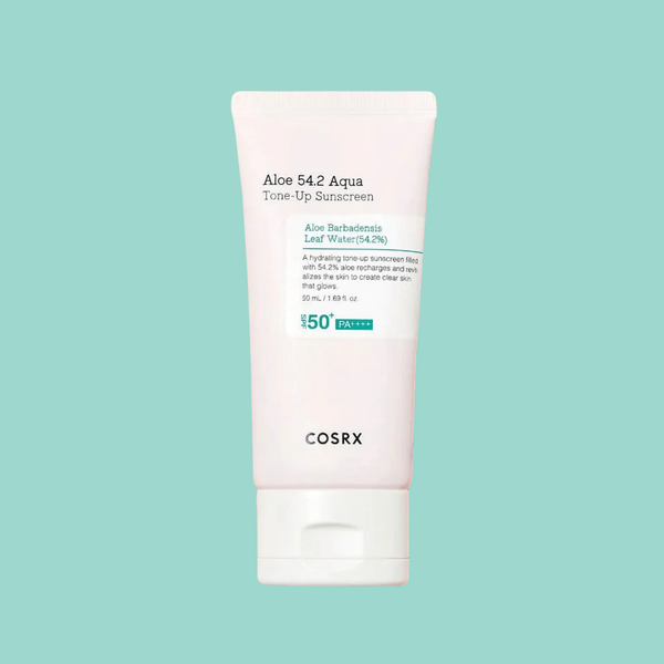 Aloe 54.2 Aqua Tone-Up Sunscreen by COSRX 50ml — Brighten. Protect. FOREVA.