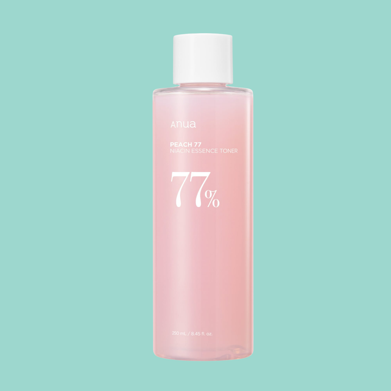 Peach 77 Niacin Essence Toner by ANUA 250ml — Refresh. Brighten. FOREVA.