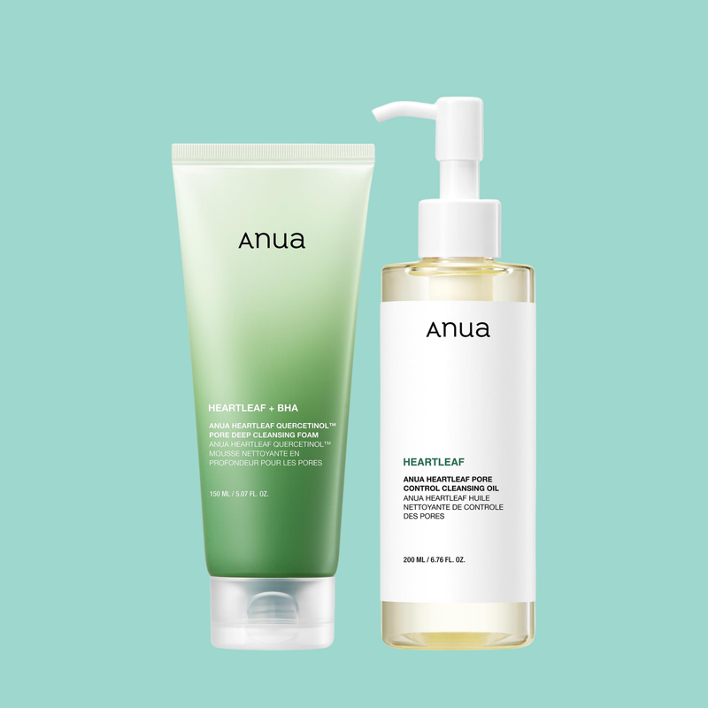 ANUA Heartleaf Double-Cleanse Bundle — Deep-Cleanse. Decongest. FOREVA.