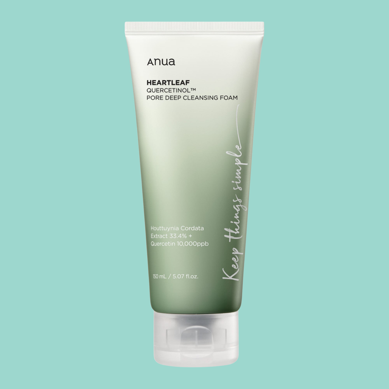 Heartleaf Quercetinol Pore Deep Cleansing Foam by ANUA 150ml — Detox. Soothe. FOREVA.