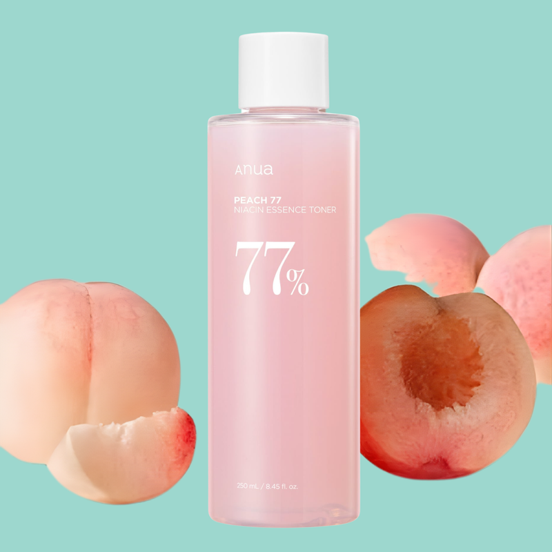 Peach 77 Niacin Essence Toner by ANUA 250ml — Refresh. Brighten. FOREVA.
