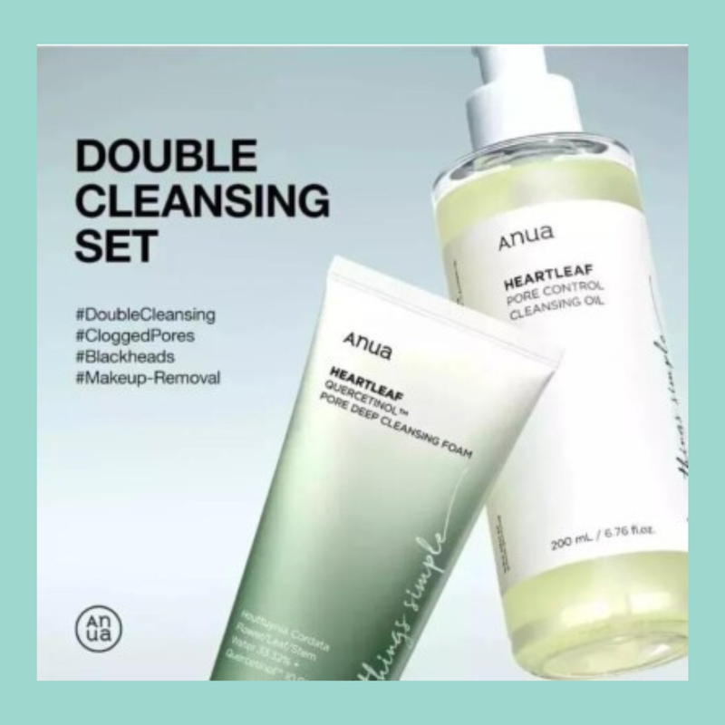 ANUA Heartleaf Double-Cleanse Bundle — Deep-Cleanse. Decongest. FOREVA.