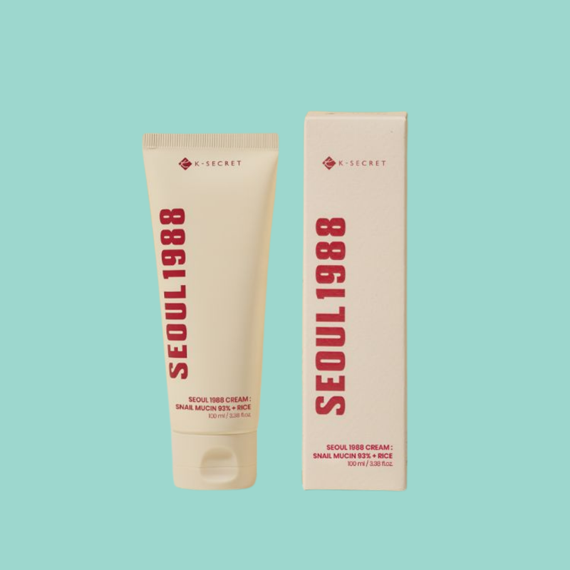 Seoul 1988 Snail Mucin 93% + Rice Cream — Restore. Radiate. FOREVA.