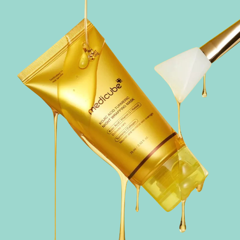 Medicube Kojic Acid + Turmeric Overnight Wrapping Mask 75ml — Brighten. Restore. FOREVA.