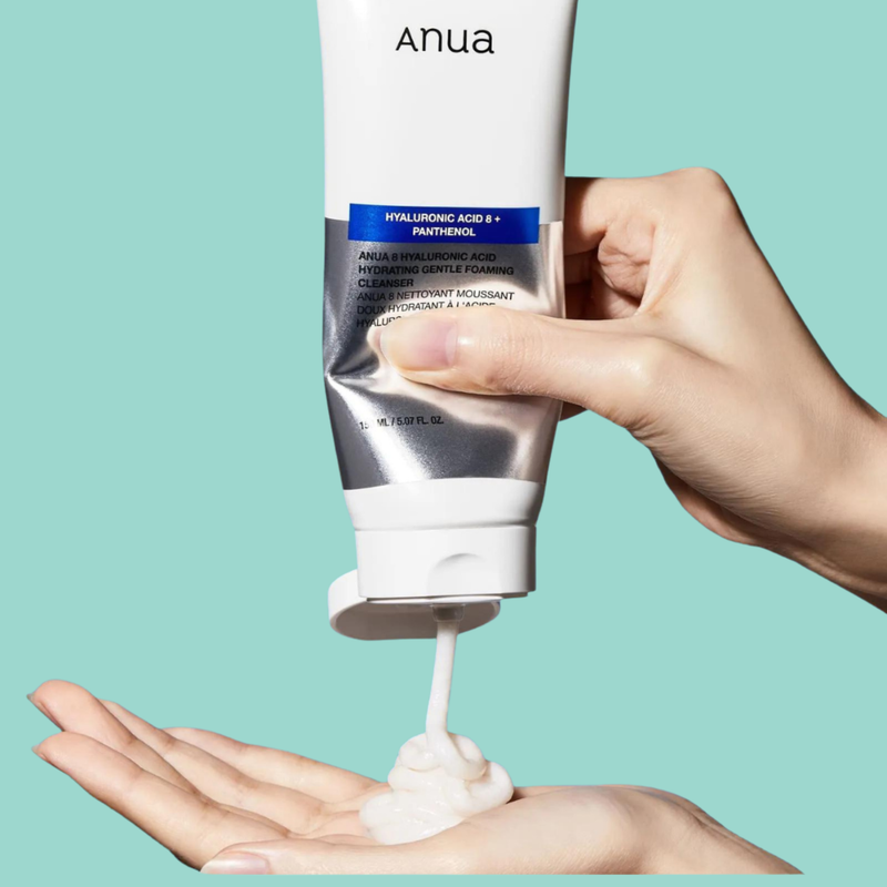 8 Hyaluronic Acid Hydrating Gentle Foaming Cleanser by ANUA 150ml  — Purify. Hydrate. FOREVA.