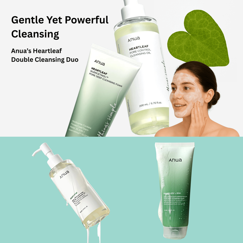 ANUA Heartleaf Double-Cleanse Bundle — Deep-Cleanse. Decongest. FOREVA.
