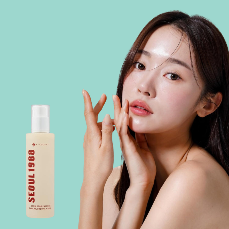 Seoul 1988 Snail Mucin 97% + Rice Essence 100ml — Heal. Illuminate. FOREVA.