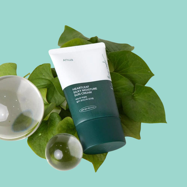 Heartleaf Silky Moisture Sunscreen SPF50+ by ANUA 50ml — Protect. Glow. FOREVA.
